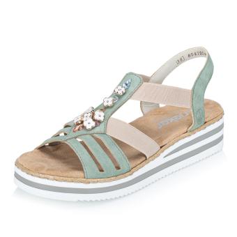 Dámské sandály RIEKER V0245-52 zelená S6