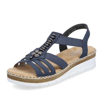Dámské sandály RIEKER V1206-14 modrá S6
