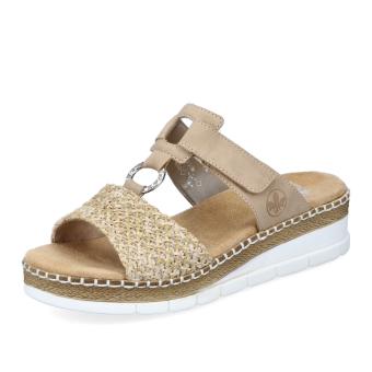 Dámské nazouváky RIEKER V1243-60 béžová S5