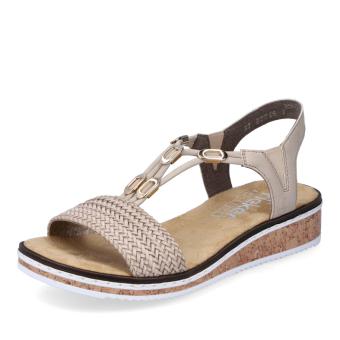 Dámské sandály RIEKER V3662-62 béžová S5