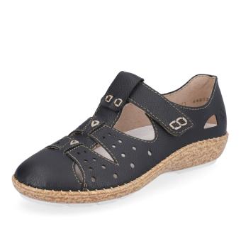 Dámské polobotky RIEKER 44852-14 modrá S5