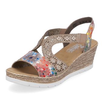 Dámské sandály RIEKER 61916-90 béžová S5