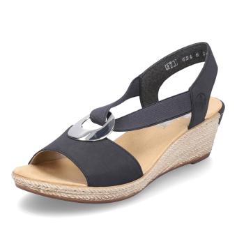 Dámské sandály RIEKER 624H6-14 modrá S5