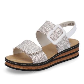 Dámské sandály RIEKER 62950-80 bílá S5