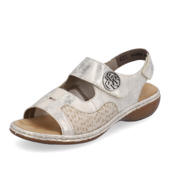 Dámské sandály RIEKER 65989-90 zlatá S4