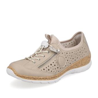 Dámské polobotky RIEKER N42P6-62 béžová S6