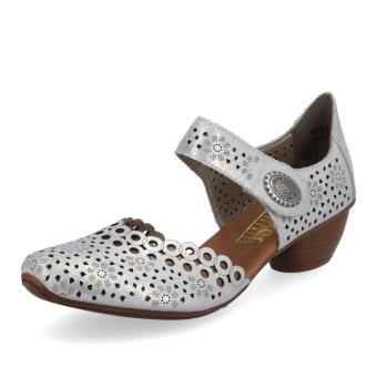 Dámské lodičky RIEKER 43753-90 stříbrná S5