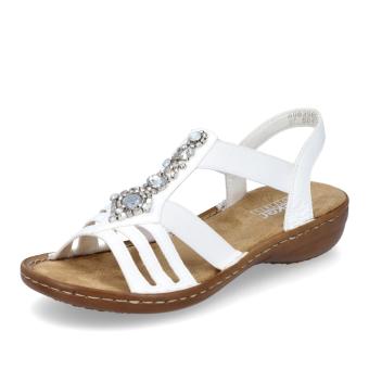 Dámské sandály RIEKER 60839-80 bílá S6