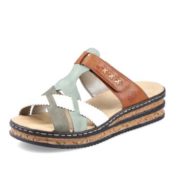 Dámské nazouváky RIEKER 62989-90 zelená S5