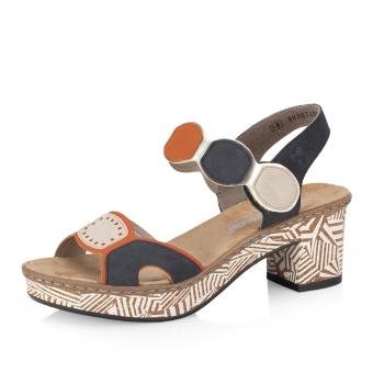 Dámské sandály RIEKER 63876-90 modrá S5