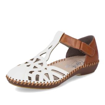 Dámské sandály RIEKER M1678-80 bílá S5