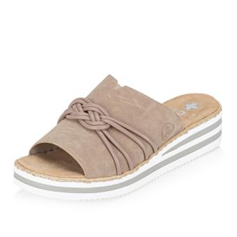 Dámské nazouváky RIEKER V0297-62 béžová S6