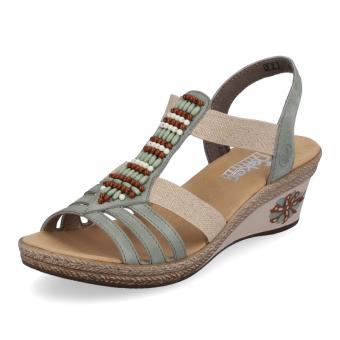 Dámské sandály RIEKER V2451-52 zelená S4