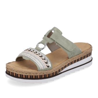 Dámské nazouváky RIEKER V79M6-52 zelená S5