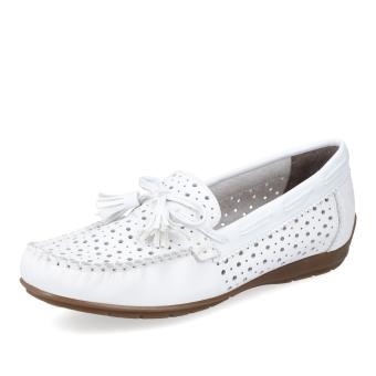 Dámské mokasíny RIEKER 40254-80 bílá S5