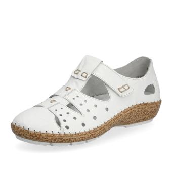 Dámské sandály RIEKER 44852-80 bílá S6