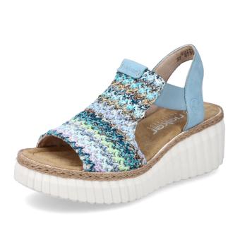 Dámské sandály RIEKER 69172-91 modrá S6