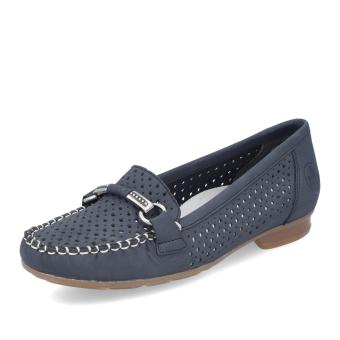 Dámské mokasíny RIEKER 40065-15 modrá S5