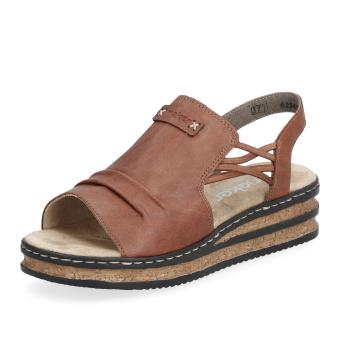 Dámské sandály RIEKER 62962-22 hnědá S6