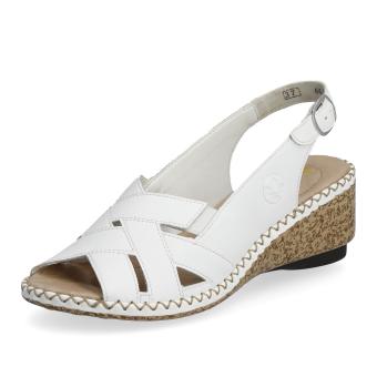 Dámské sandály RIEKER 66189-80 bílá S5
