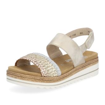 Dámské sandály REMONTE D0Q56-90 zlatá S6