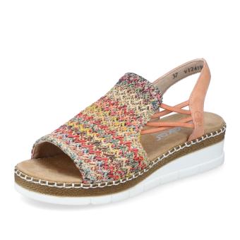 Dámské sandály RIEKER V1241-90 oranžová S6