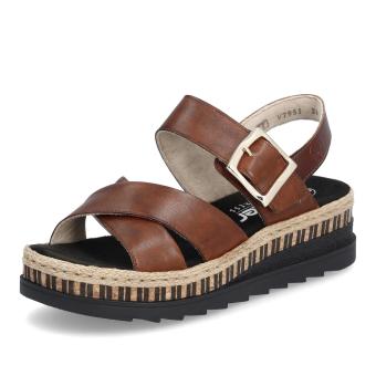 Dámské sandály RIEKER V7951-24 hnědá S6