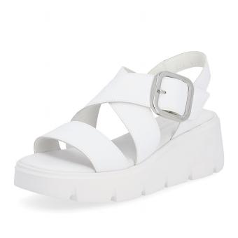 Dámské sandály RIEKER W1550-80 bílá S4