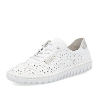 Dámské polobotky RIEKER M2354-80 bílá S6