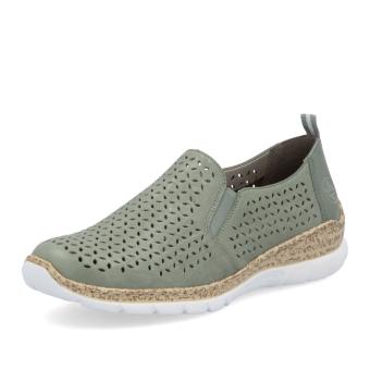 Dámské mokasíny RIEKER N4251-52 zelená S6