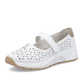 Dámské baleríny RIEKER N6553-80 bílá S5