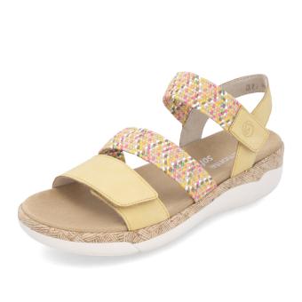 Dámské sandály REMONTE R6861-68 žlutá S5