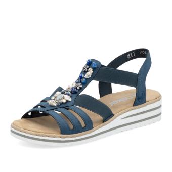 Dámské sandály RIEKER V0649-14 modrá S6