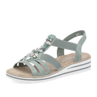 Dámské sandály RIEKER V0649-52 zelená S6