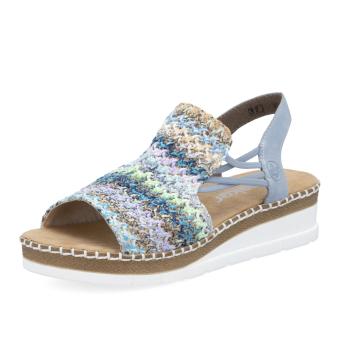 Dámské sandály RIEKER V1241-91 modrá S6