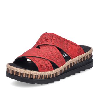 Dámské nazouváky RIEKER V7970-33 červená S5