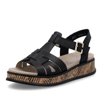 Dámské sandály RIEKER W0853-00 černá S5