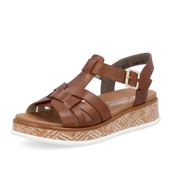 Dámské sandály RIEKER W0853-24 hnědá S5