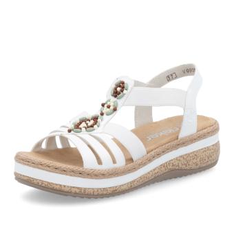 Dámské sandály RIEKER V0920-80 bílá S5