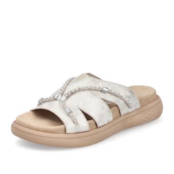 Dámské nazouváky RIEKER V1588-60 béžová S5