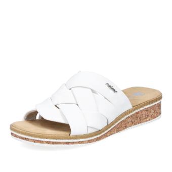 Dámské nazouváky RIEKER V3608-80 bílá S5