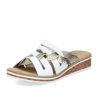 Dámské nazouváky RIEKER V3678-80 bílá S5