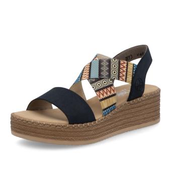 Dámské sandály RIEKER V4551-14 modrá S5