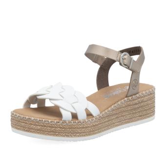 Dámské sandály RIEKER V4553-80 bílá S5