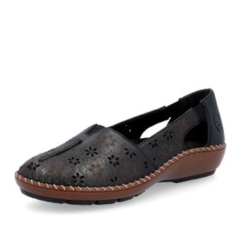 Dámské baleríny RIEKER 44870-00 černá S5