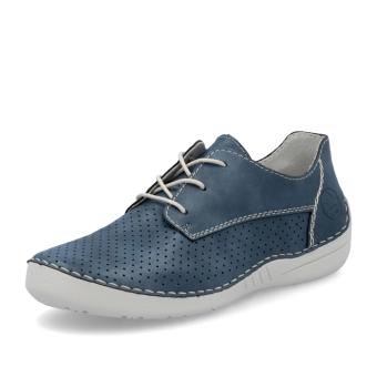 Dámské polobotky RIEKER 52526-14 modrá S5
