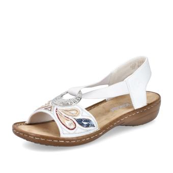 Dámské sandály RIEKER 608B4-80 bílá S5