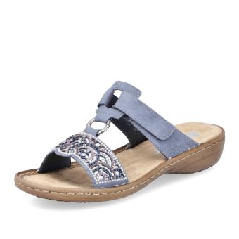 Dámské nazouváky RIEKER 608K2-12 modrá S6