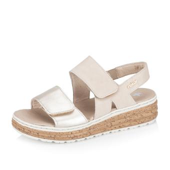 Dámské sandály RIEKER 62761-90 zlatá S5