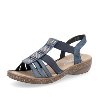Dámské sandály RIEKER 628G7-14 modrá S5